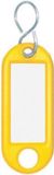 WEDO Sleutelhanger S-haak, geel, 10 stuks