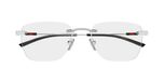 Gucci GG2099O Lunettes de vue homme argentées carrées 54mm
