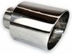 Ulter Sport Embout d'échappement - Rond Ø100mm Incliné - Longueur 160mm - Montage ->50mm - Inox