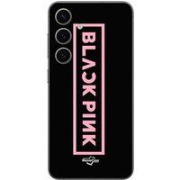 Blackpink Maniacase Beschermhoes Samsung Galaxy S24 FE Blackpink VIP Tickets Blackpink logo Front noir