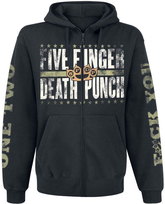 Five Finger Death Punch Locked & Loaded Heren Vest met capuchon - zwart - M