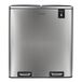Les poubelles Les Collectors en acier inoxydable brossé, modèle N°904, 60 litres, 2 compartiments