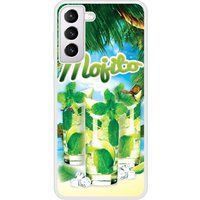 Samsung Bedrukt siliconen hoesje compatibel met Galaxy S21 Mojito Plage