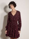 Apricot Vintage mini-jurk van crêpe met bloemenprint