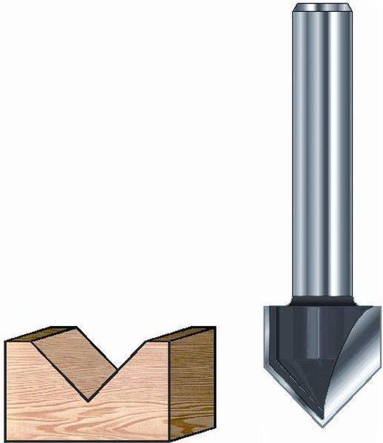 ENT V-groeffrees HM 90 graden A 6.35mm, Kolf 8mm - 7912044