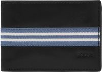 FOSSIL Jared Front Pocket Wallet Bifold Black Zwart