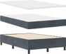 vidaXL Boxspringbed met hoofdeinde Donkergrijs 200 x 120 cm Fluweel