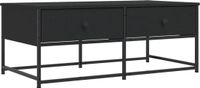 vidaXL Salontafel 100x51x40 cm bewerkt hout zwart