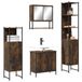 Maison Exclusive - Ensemble de meubles de salle de bain 4 pièces en bois composite chêne fumé