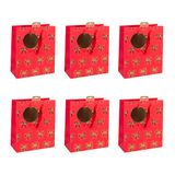 Eurowrap 202119-3C - Scintillant, Excellia, sac moyen 21,5x10,2x25,3 cm - PAQ DE 6