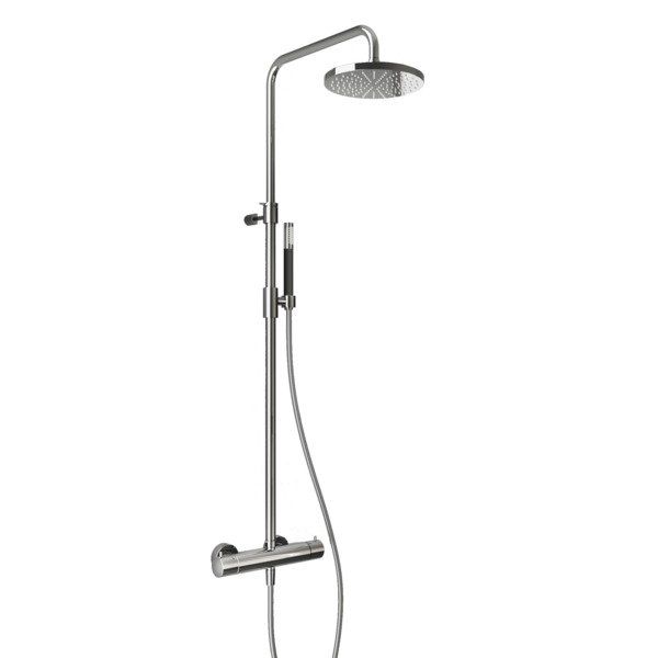 hotbath Cobber regendoucheset geborsteld nikkel SDS9GN