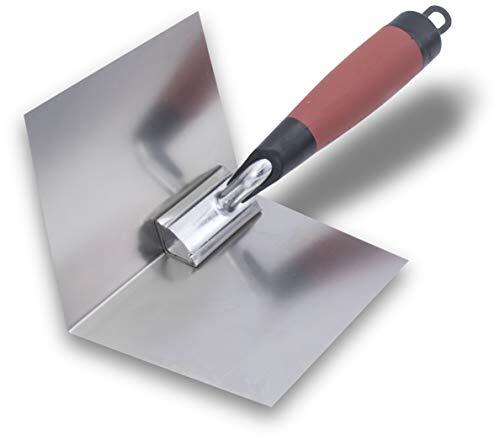 Marshalltown Marshalltown 23D 4 x 5 hoektroffel voor gipsplaten-DuraSoft handgreep, zilver