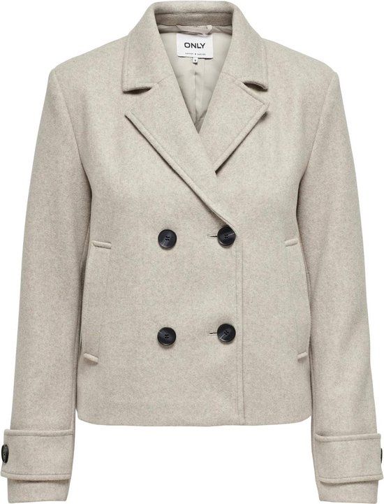 ONLY ONLFREJA LIFE SHORT DB JACKET OTW NOOS Dames Jas - Humus Melange - M