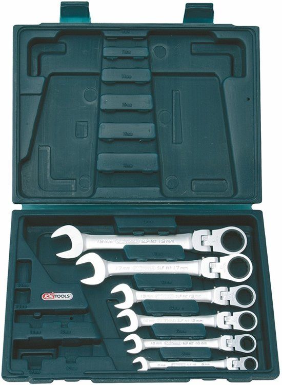 KS Tools GEARplus knikratelringsleutelset 6-delig