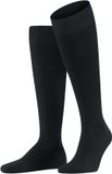 FALKE Energizing Wool met compressie wol katoen kniekousen heren zwart - maat 39-40