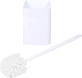 Benson Toiletborstel met houder - wit - kunststof - 41 cm