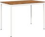 vidaXL Table de bar NAARDEN Acacia Bois Naturel et Blanc 147 x 88,5 x 105 cm