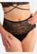 SugarShape High-String LACE BASIC Vrouwen String Zwart Gebloemd Kant