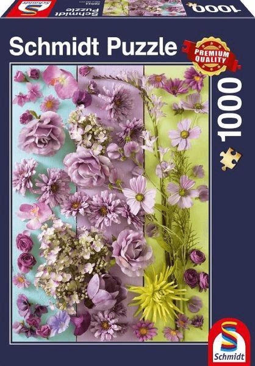 Schmidt Violette Bloesems - 1000 stukjes Puzzel - Unisex