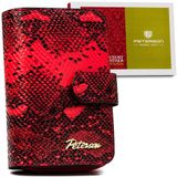 Peterson - Portefeuille compact - Femme - Design exotique - Cuir - RFID