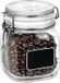 Bormioli Rocco Voorraad/weckpot - glas - transparant - krijtplaatje - 13,6 x 10,6 cm - 750 ml