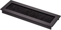 SOTECH 1 x kabeldoorvoer Toledo van zwart geanodiseerd aluminium 200 x 70 mm Inbouwmaat: 190 x 62 x 15,3 mm