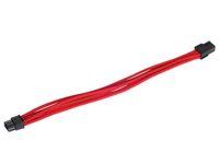 Silverstone 0.25m PCI-E (6-pin) Rood electriciteitssnoer