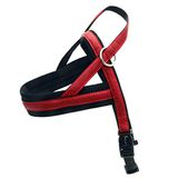 Croci My Lord Verstelbaar Zweeds lederen harnas, 68-88 mm x 50 mm, Rood