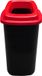Plafor Poubelle 45L Rouge/Noir Plastique Rectangulaire
