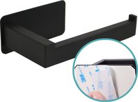 Homefy Toiletrolhouder Zelfklevend M3 - Niet Boren - RVS - Mat Zwart
