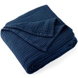 Carriediosa 100% katoenen mousseline plaid 127 cm x 177 cm gooien XL maat, 4-lagen zomer gaas gooit voor bed bank, zachte lichtgewicht ademende linnen dekens sprei voor volwassenen het hele seizoen