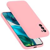 Cadorabo Liquid Silicone Hoesje compatibel met Motorola MOTO G52 4G / G82 5G, Siliconen Case voor MOTO G52 4G / G82 5G- Cover, Full Body, krasvast en stootvast dunne TPU beschermhoes - LIQUID ROZE