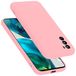 Cadorabo Liquid Silicone Hoesje compatibel met Motorola MOTO G52 4G / G82 5G, Siliconen Case voor MOTO G52 4G / G82 5G- Cover, Full Body, krasvast en stootvast dunne TPU beschermhoes - LIQUID ROZE