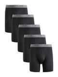 Next - Heren - Set van 5 sportboxershorts met langere pijpen - Zwart