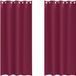 vidaXL Blackout Gordijnen met Ringen 2 st Wijnrood 260 x 140 cm