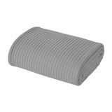 Modern Threads 100% Katoen Wafel Thermische Deken, Lichtgrijs, Twin/Twin XL