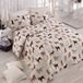 Quilt 250x200 crème beige bruin zwart wit grijs