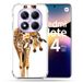 Cokitec Versterkte hoes voor Xiaomi Redmi Note 14 Pro 5G, dierengiraf, wit