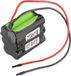AccuCell Batterie d'éclairage de secours NiMH 7,2V 2000mAh F2x3 Mignon AA avec câble de 200mm