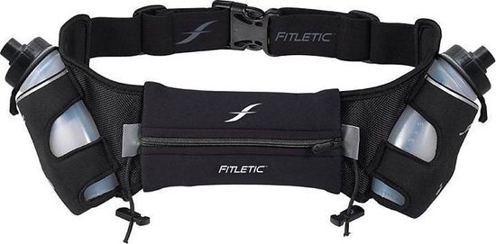 Fitletic Hydration Belt 2 x 250ml drinkgordel Zwart