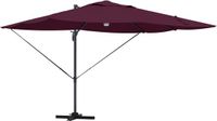 vidaXL Parasol Bordeaux Rood 351 x 250 x 253 cm Polyester en Aluminium