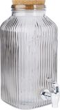 Cosy & Trendy Sapdispenser van glas, RAYA, grijs, 3,35 l