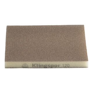 Klingspor Klingspor SW 501 Schuursponzen korund, korrel 120, 123 x 96 x 12,5 mm Aantal:100