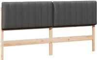 vidaXL Gestoffeerd hoofdbord Bruin en Donkergrijs 180 cm