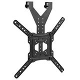 VIVO TV Hanger Beugel voor 24 tot 55 inch platte en gebogen schermen, lichtgewicht stalen ontwerp, in hoogte verstelbare dwarsbalk, hoogbed, dunne deur tv-houder, max VESA 400x400, zwart, MOUNT-TV01LB