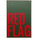 Kare Design Wandafbeelding rode vlag, 60 x 40 cm, meerkleurig, modern, ingelijste muurschildering, kamerdecoratie, wanddecoratie, muurkunst, met opschrift, woonkamer, hal, thuiskantoor