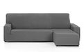 Martina Home Túnez, chaise longue, korte hoek gedeelte rechts, grijs (vooraanzicht)