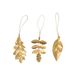 Icecat Suspensions, laiton, feuilles, lot de 3