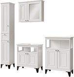 Vicco Badkamermeubelset Vanity, Wit, 4-delig