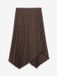 Vero Moda VMLILLIAN Geruite Midi-rok Cocoa Brown 1